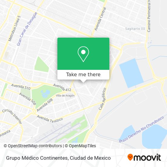 Grupo Médico Continentes map
