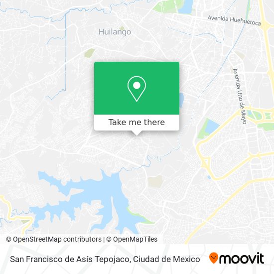 San Francisco de Asís Tepojaco map