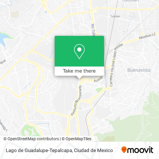 Lago de Guadalupe-Tepalcapa map