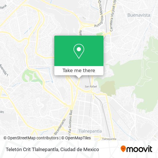 Mapa de Teletón Crit Tlalnepantla