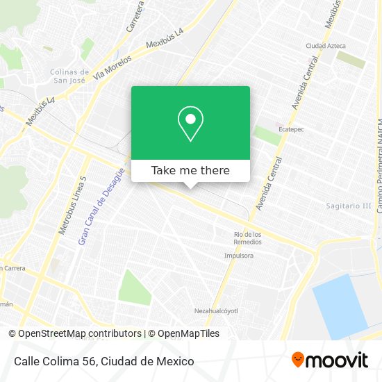 Mapa de Calle Colima 56