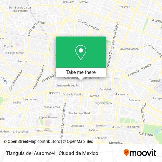 Tianguis del Automovil map