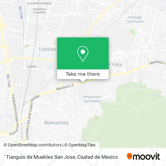 Mapa de Tianguis de Muebles San Jose