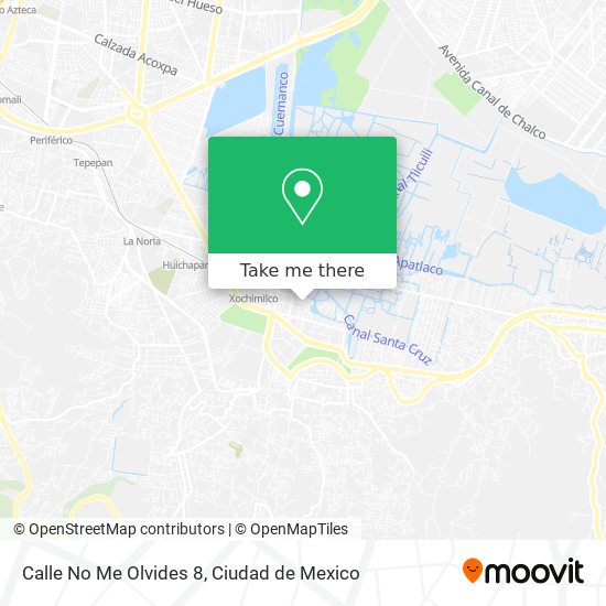 Mapa de Calle No Me Olvides 8