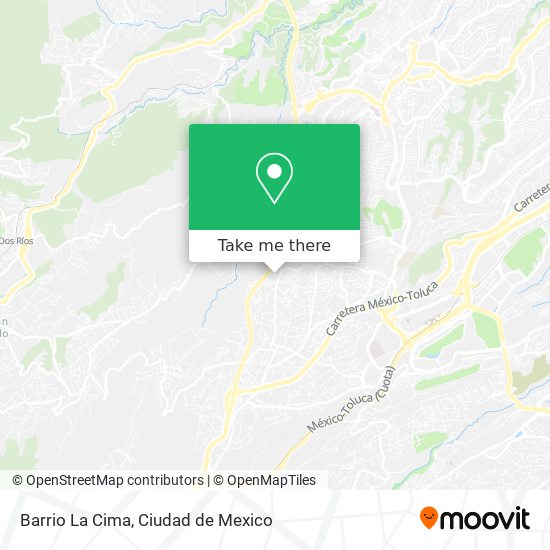 Barrio La Cima map