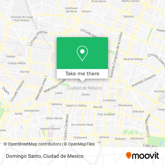 Domingo Santo map
