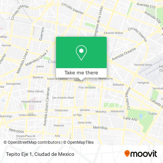 Tepito Eje 1 map