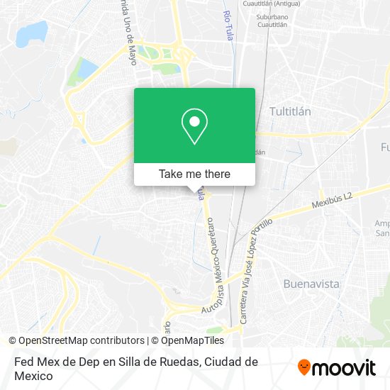 Fed Mex de Dep en Silla de Ruedas map