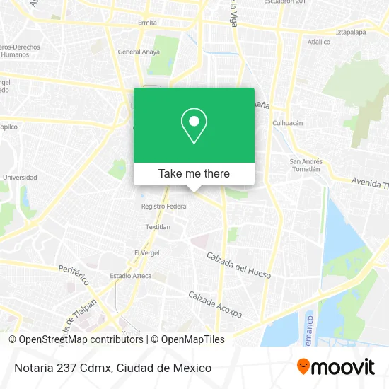 Mapa de Notaria 237 Cdmx