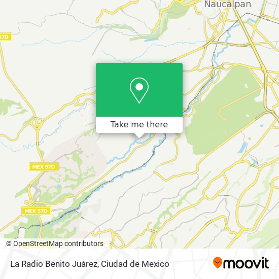 Mapa de La Radio Benito Juárez