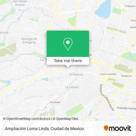 Ampliación Loma Linda map