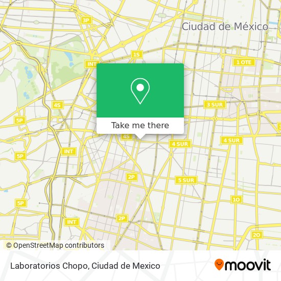 Laboratorios Chopo map