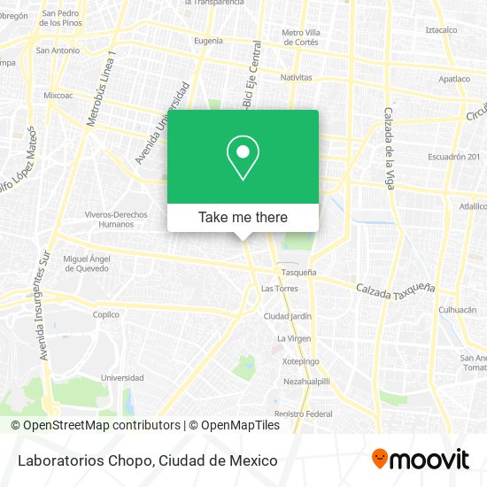 Laboratorios Chopo map