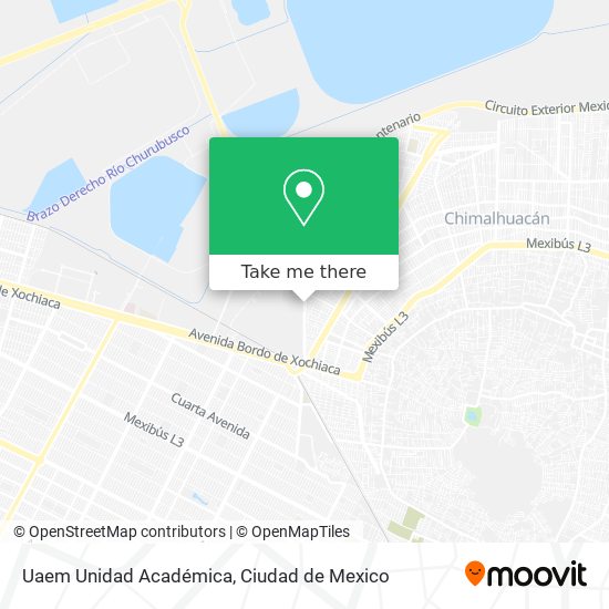 Uaem Unidad Académica map