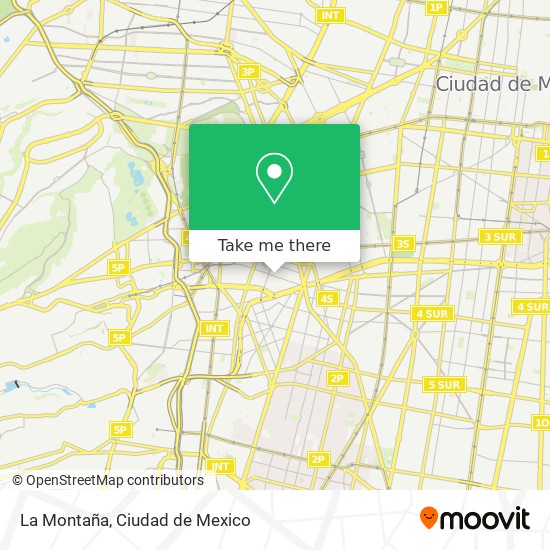 La Montaña map