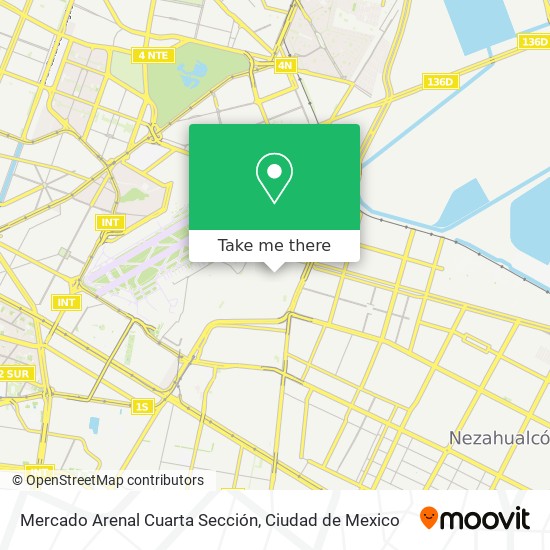 Mercado Arenal Cuarta Sección map