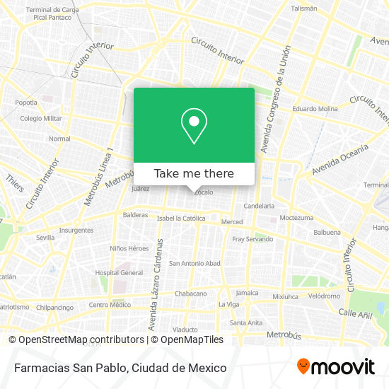 Mapa de Farmacias San Pablo