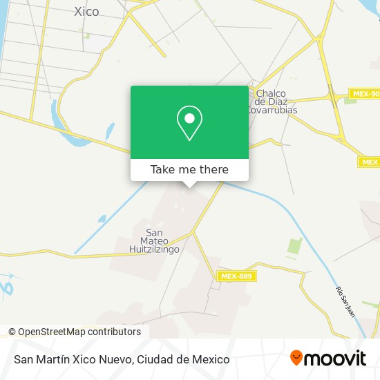 San Martín Xico Nuevo map