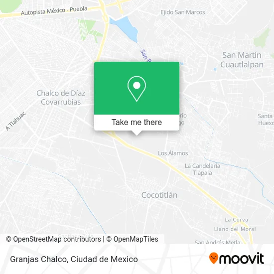 Granjas Chalco map