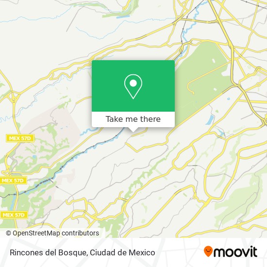 Rincones del Bosque map