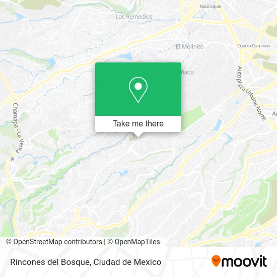 Rincones del Bosque map