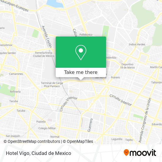 Hotel Vigo map