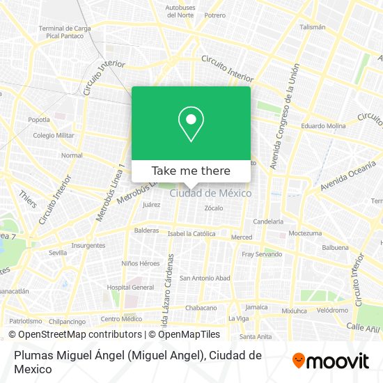 Plumas Miguel Ángel (Miguel Angel) map