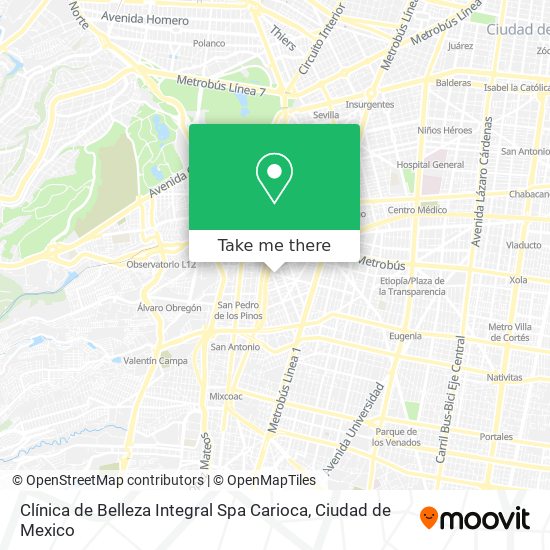 Clínica de Belleza Integral Spa Carioca map