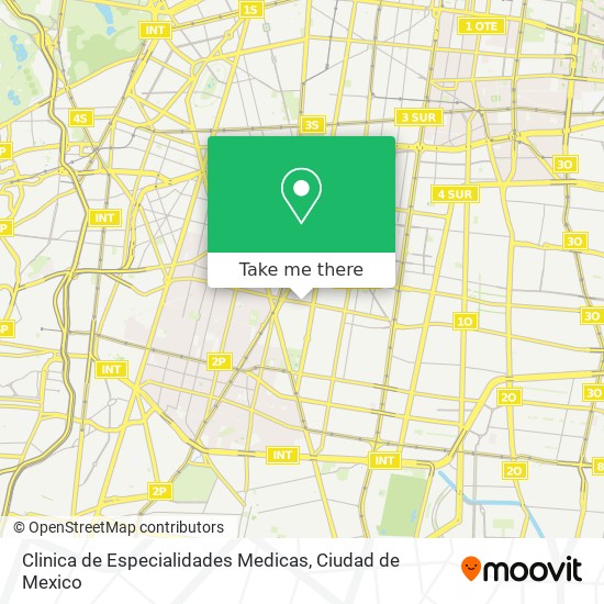 Clinica de Especialidades Medicas map