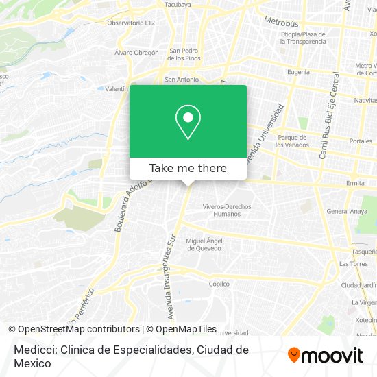 Medicci: Clinica de Especialidades map