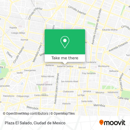 Plaza El Salado map