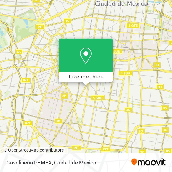 Gasolinería PEMEX map