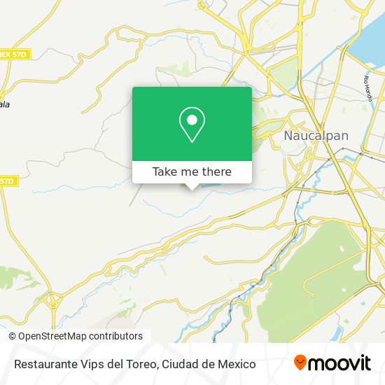 Restaurante Vips del Toreo map