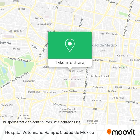 Mapa de Hospital Veterinario Rampu