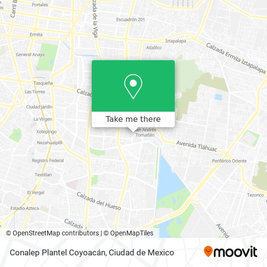 Conalep Plantel Coyoacán map