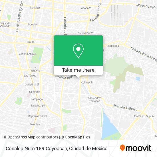 Conalep Núm 189 Coyoacán map