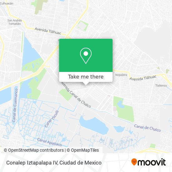 Mapa de Conalep Iztapalapa IV
