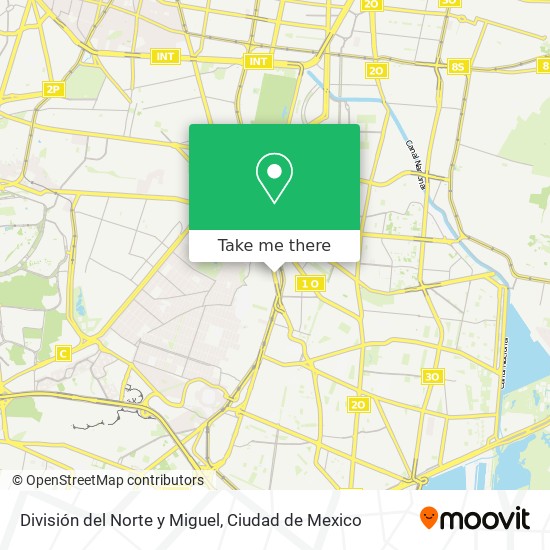 Mapa de División del Norte y Miguel