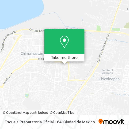 Escuela Preparatoria Oficial 164 map