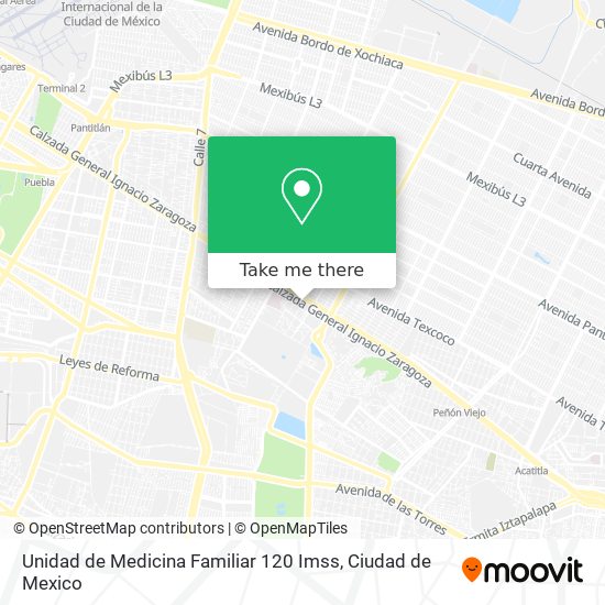 Unidad de Medicina Familiar 120 Imss map