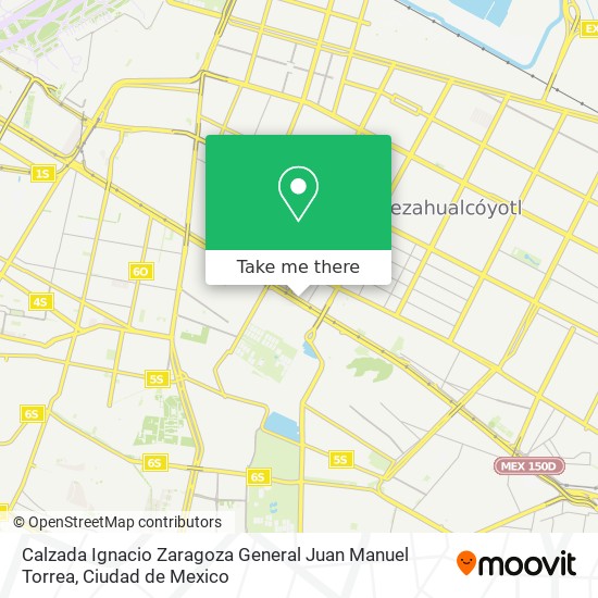 Calzada Ignacio Zaragoza General Juan Manuel Torrea map