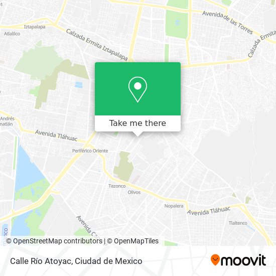 Mapa de Calle Río Atoyac
