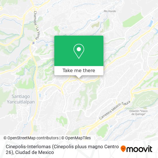 Mapa de Cinepolis-Interlomas (Cinepolis pluus magno Centro 26)