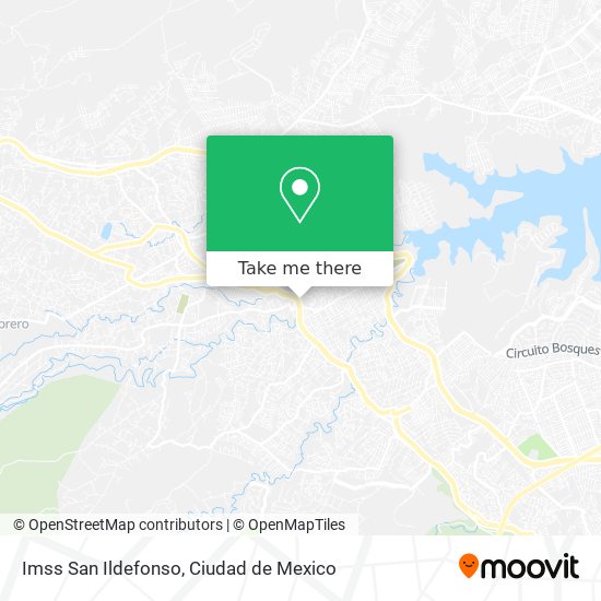 Imss San Ildefonso map