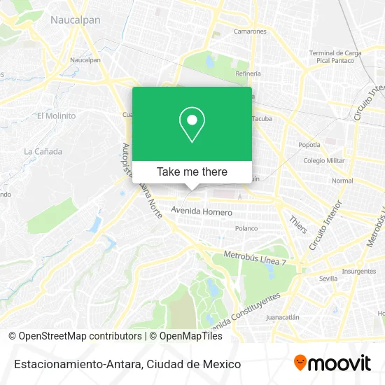 Estacionamiento-Antara map