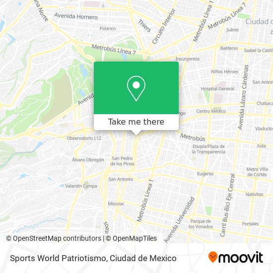 Sports World Patriotismo map