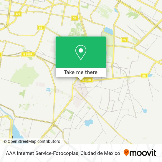 AAA Internet Service-Fotocopias map