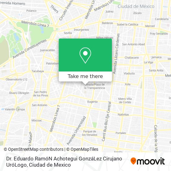 Dr. Eduardo RamóN Achotegui GonzáLez Cirujano UróLogo map