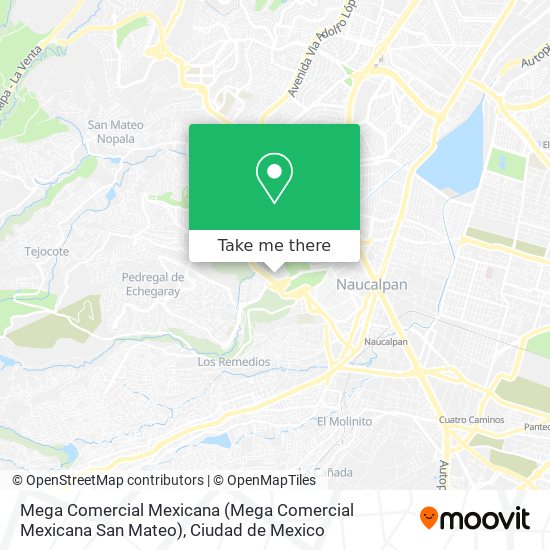 Mega Comercial Mexicana (Mega Comercial Mexicana San Mateo) map