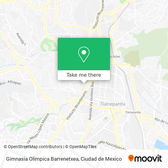 Gimnasia Olimpica Barrenetxea map